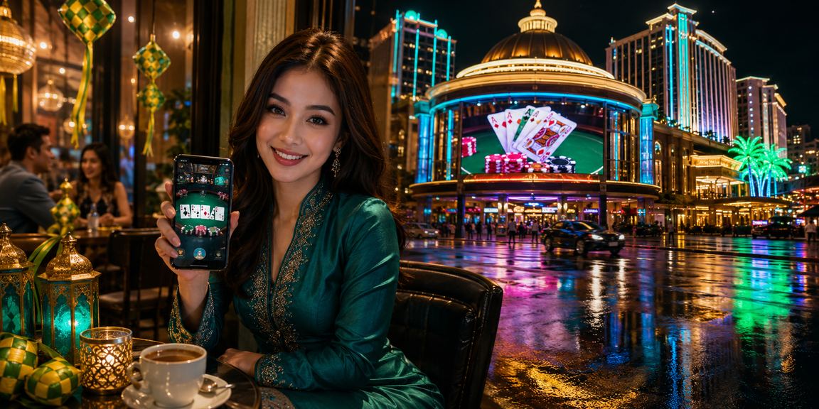 Suasana permainan poker dan blackjack di Genting Highlands semasa Hari Raya